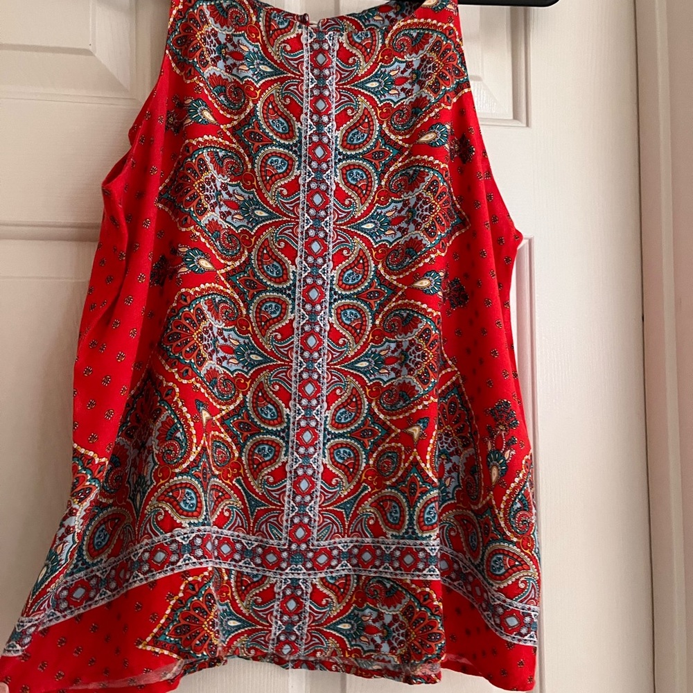 ReneeC brand. Size Medium. Orange/teal